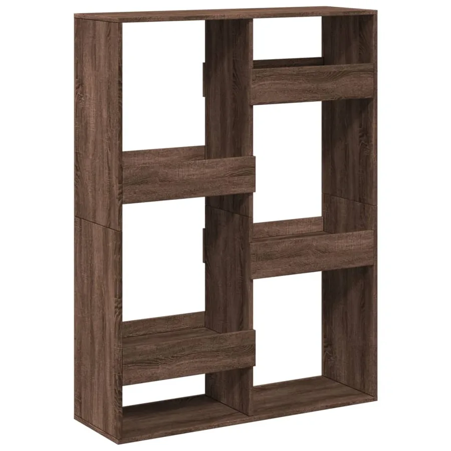 Bibliothèque chêne marron 100x33x135 cm bois d'ingénierie - 2
