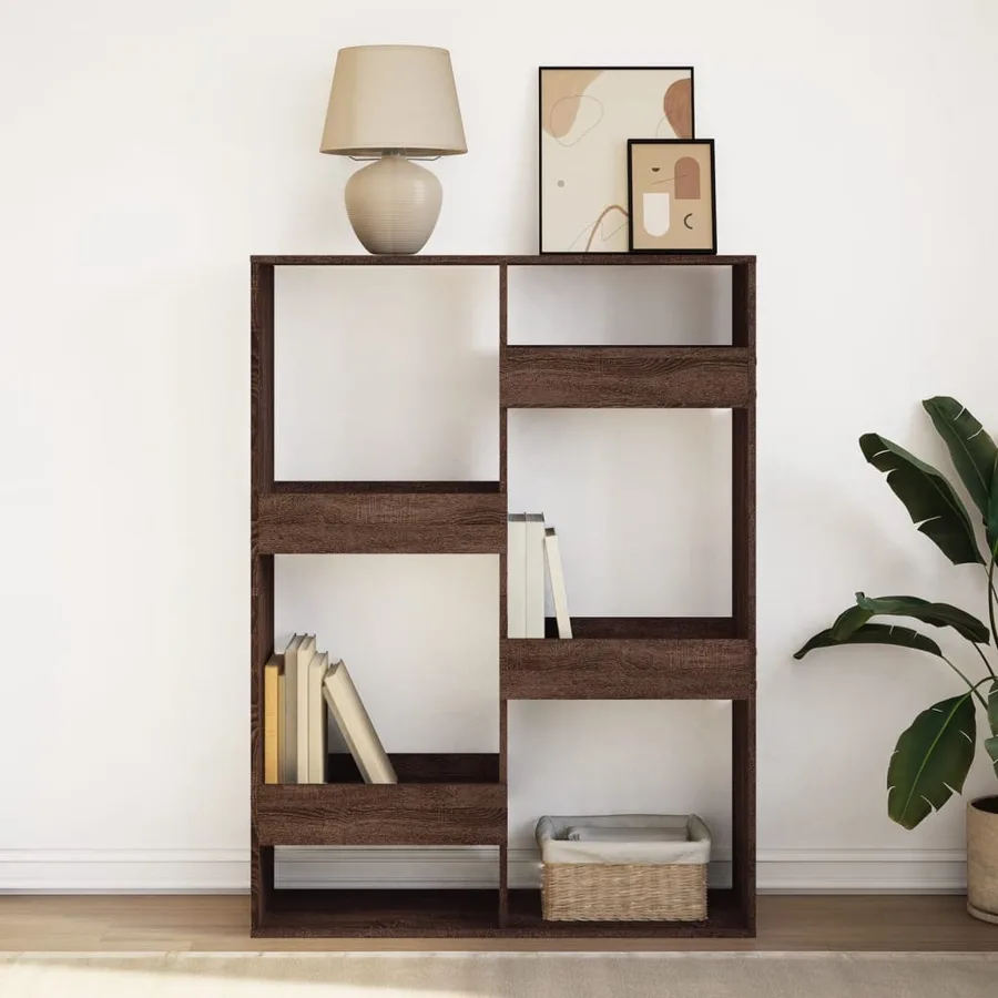Bibliothèque chêne marron 100x33x135 cm bois d'ingénierie - 3