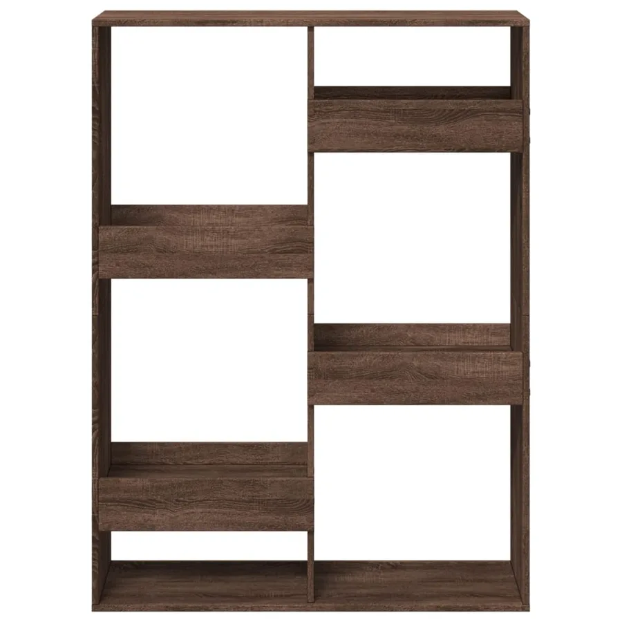 Bibliothèque chêne marron 100x33x135 cm bois d'ingénierie - 4