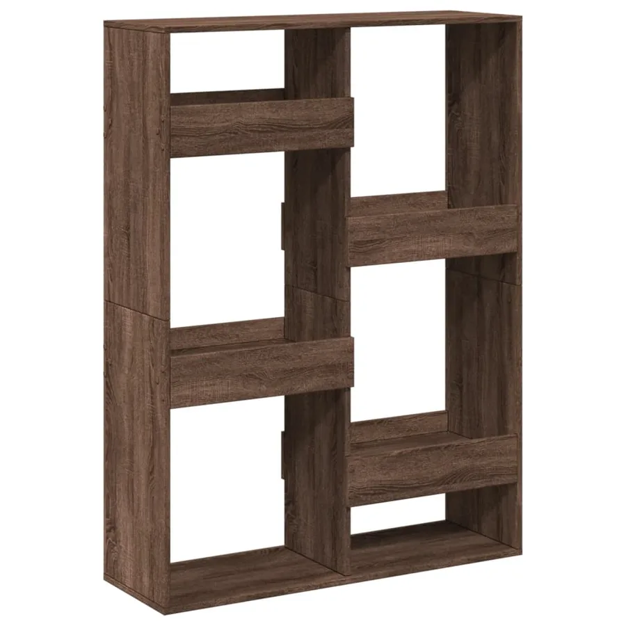 Bibliothèque chêne marron 100x33x135 cm bois d'ingénierie - 6