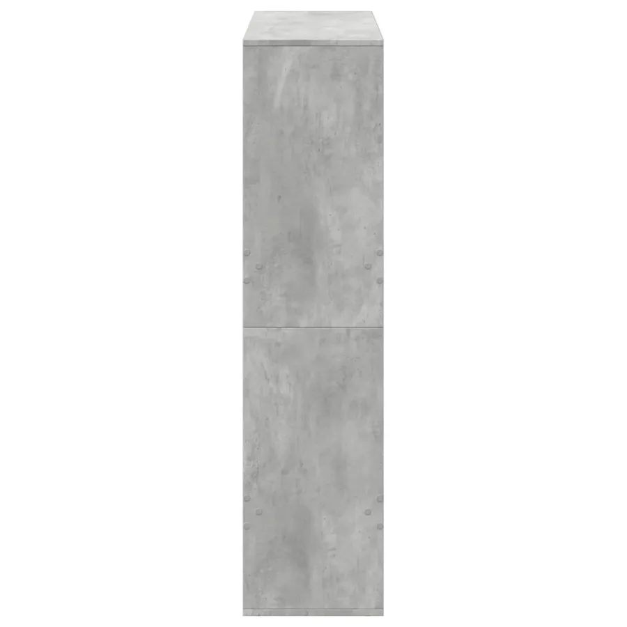 Cloison de séparation gris béton 100x33x135cm bois d'ingénierie - 5