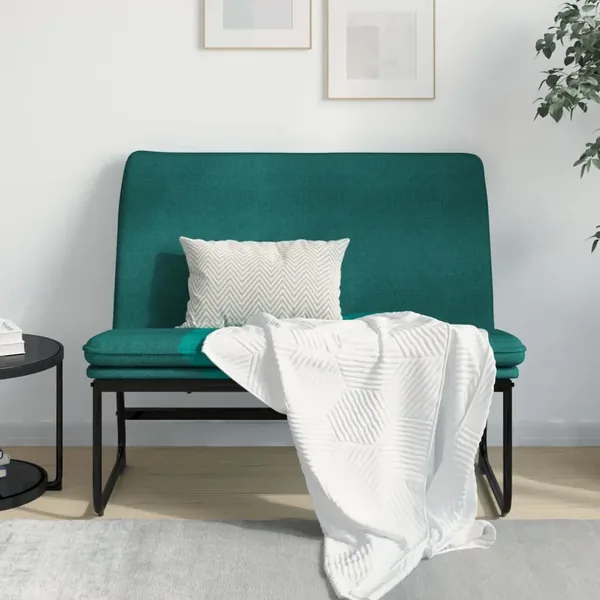 Banc Vert foncé 100x75x76 cm Tissu