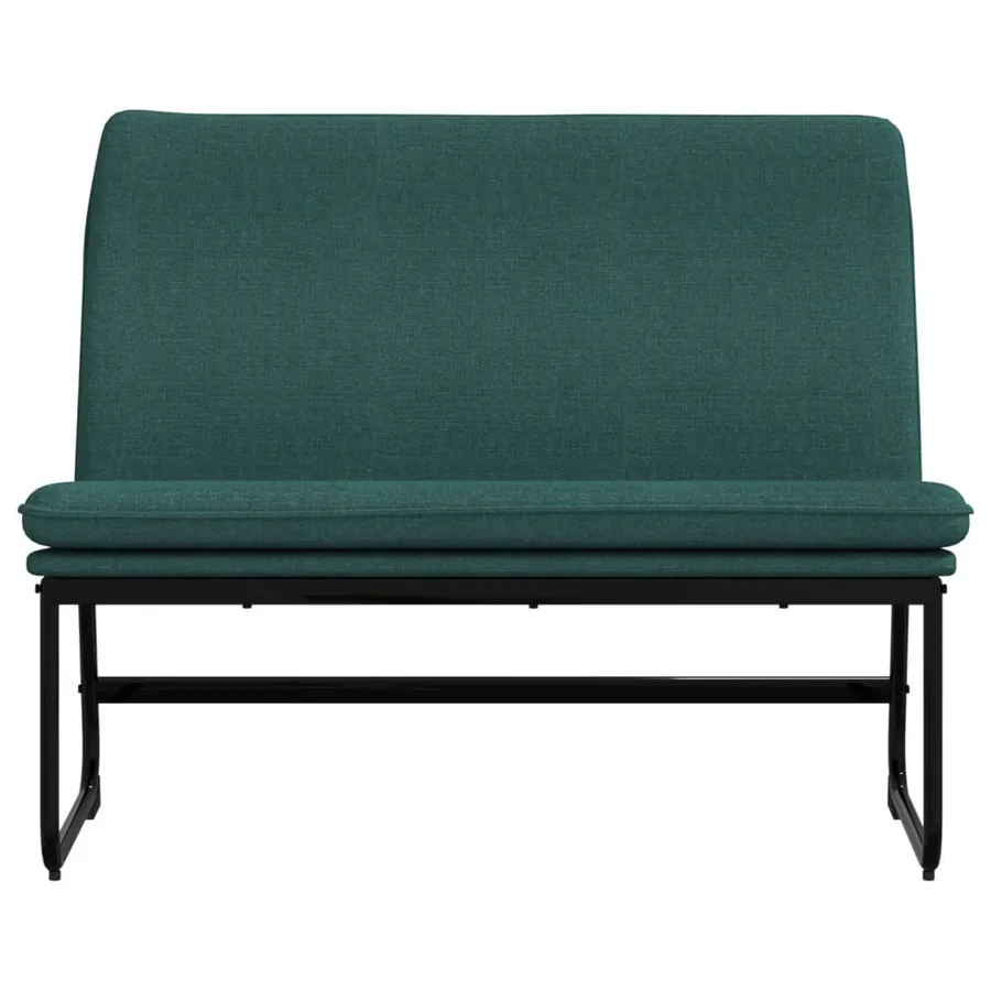 Banc Vert foncé 100x75x76 cm Tissu - 3