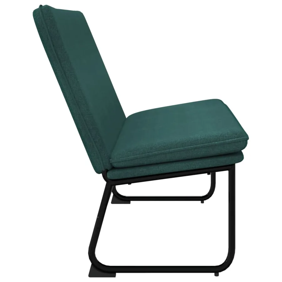 Banc Vert foncé 100x75x76 cm Tissu - 4