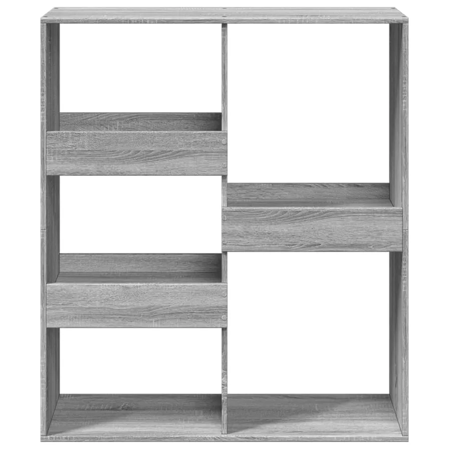Bibliothèque/Séparateur de pièce sonoma gris 100x33x115 cm - 4