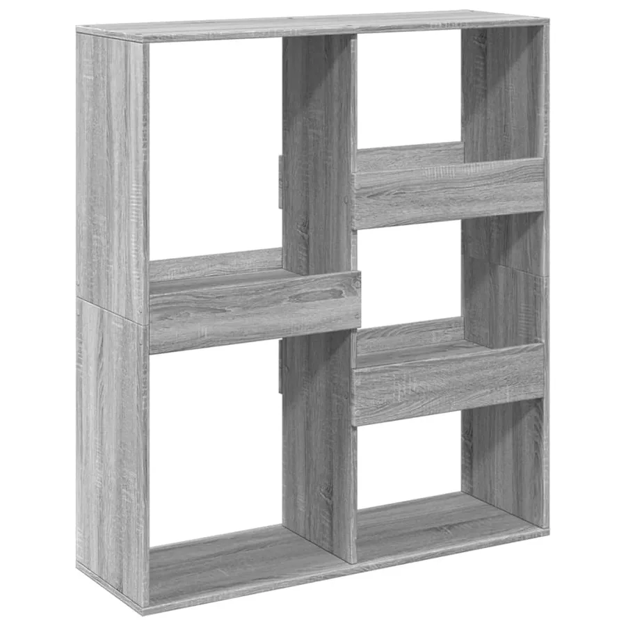 Bibliothèque/Séparateur de pièce sonoma gris 100x33x115 cm - 6
