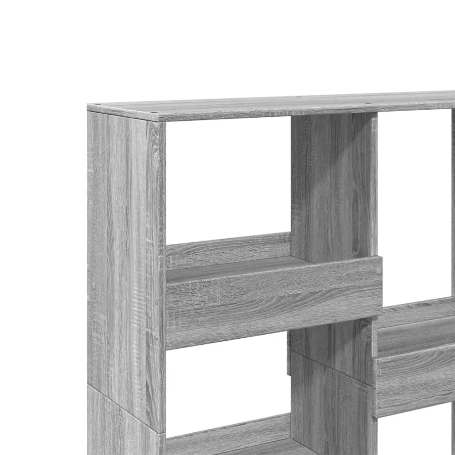 Bibliothèque/Séparateur de pièce sonoma gris 100x33x115 cm - 7