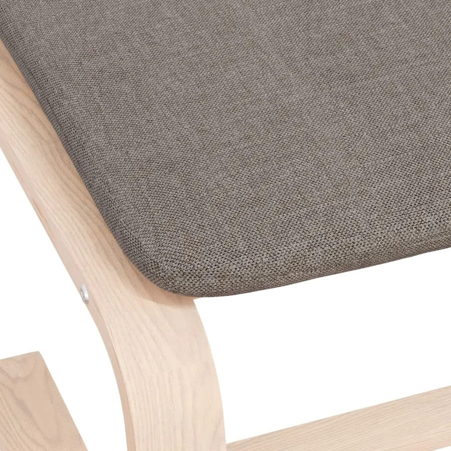 Repose-pied Taupe 51x41x40 cm Tissu - 7