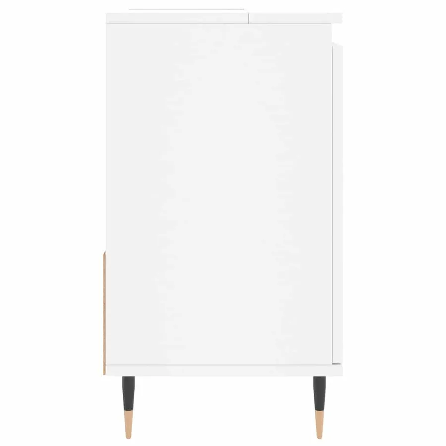 Armoire de salle de bain blanc 65x33x60 cm bois d'ingénierie - 6