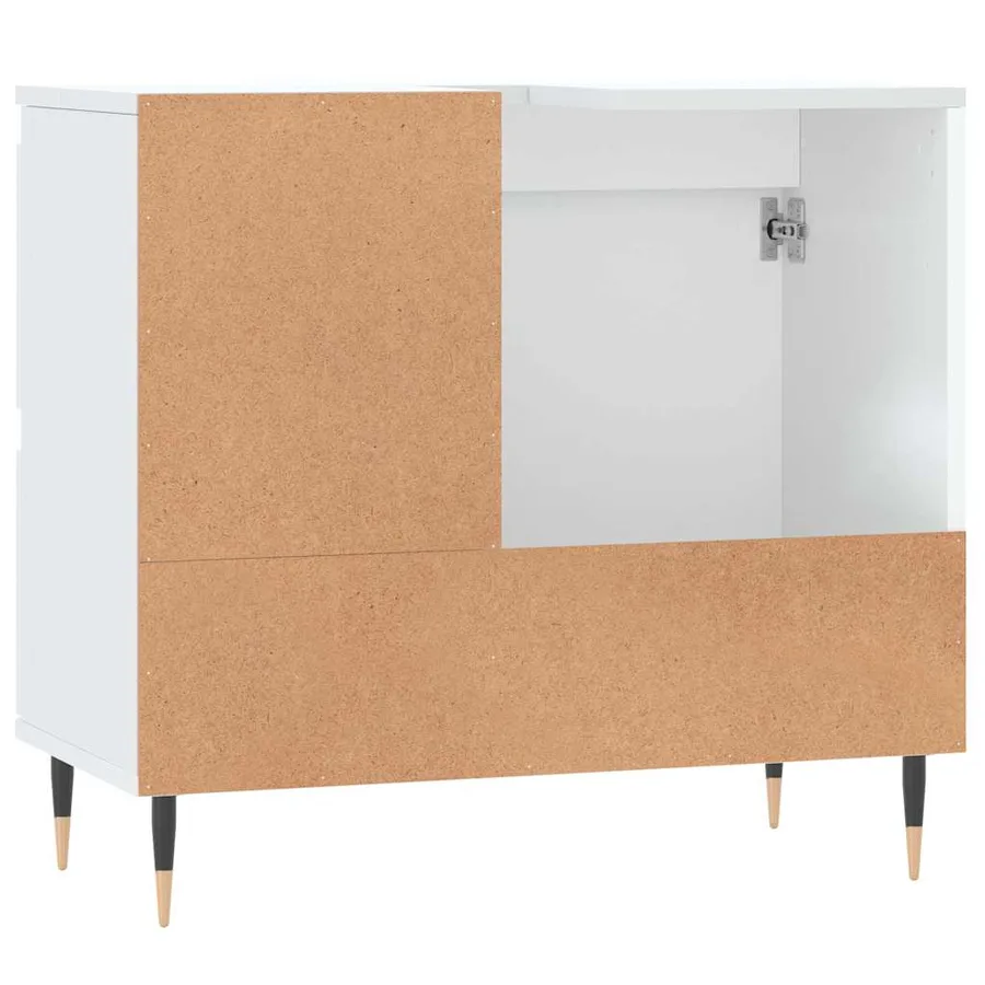 Armoire de salle de bain blanc 65x33x60 cm bois d'ingénierie - 7