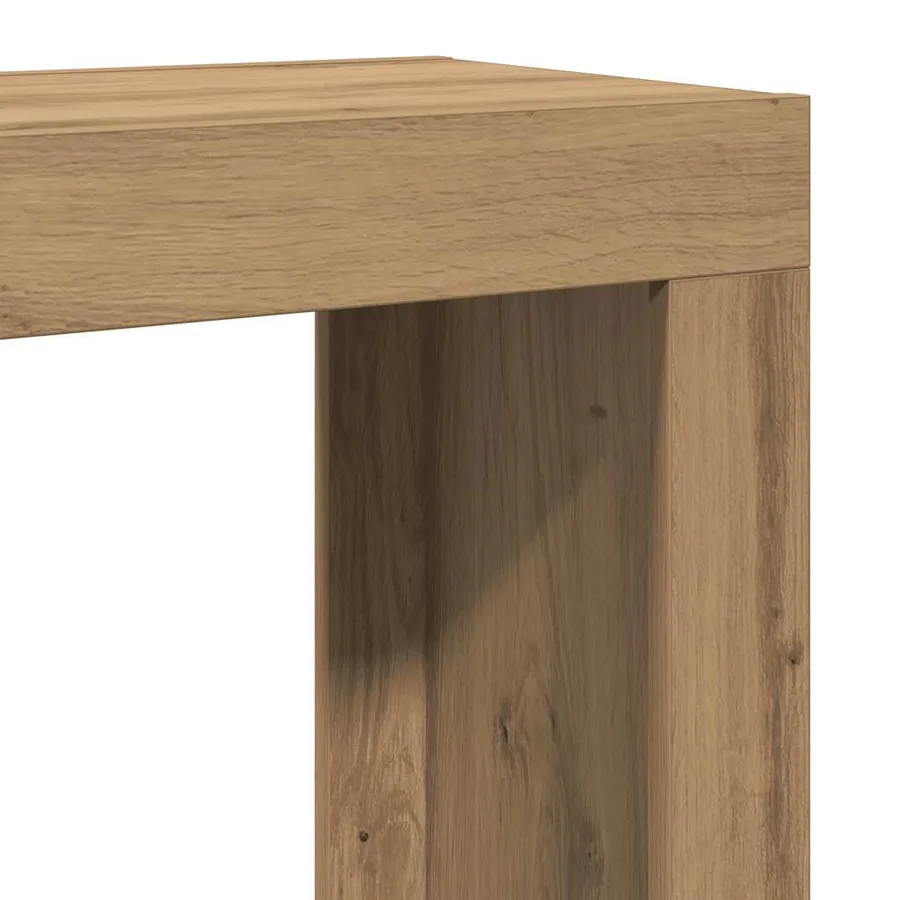 Tables basses gigognes 3 pcs chêne artisanal bois d'ingénierie - 7