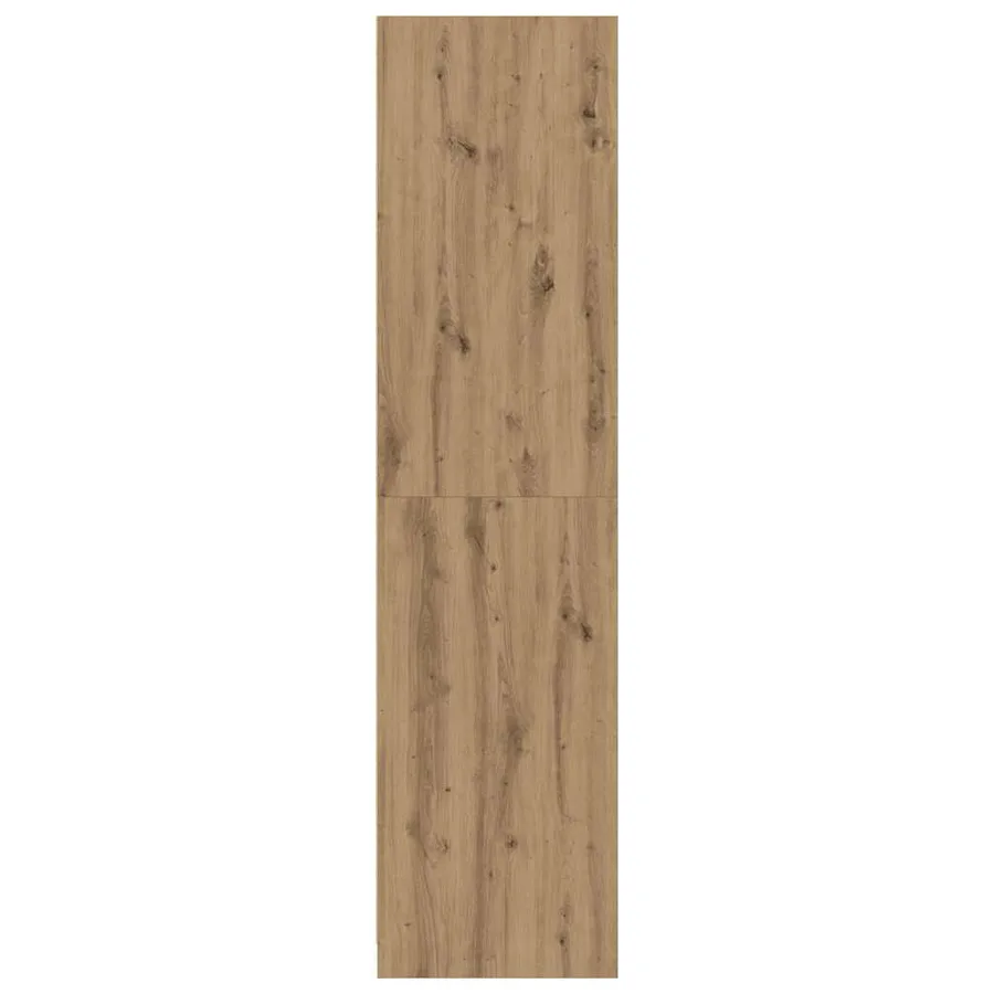 Garde-robe chêne artisanal 30x50x200 cm bois d'ingénierie - 5