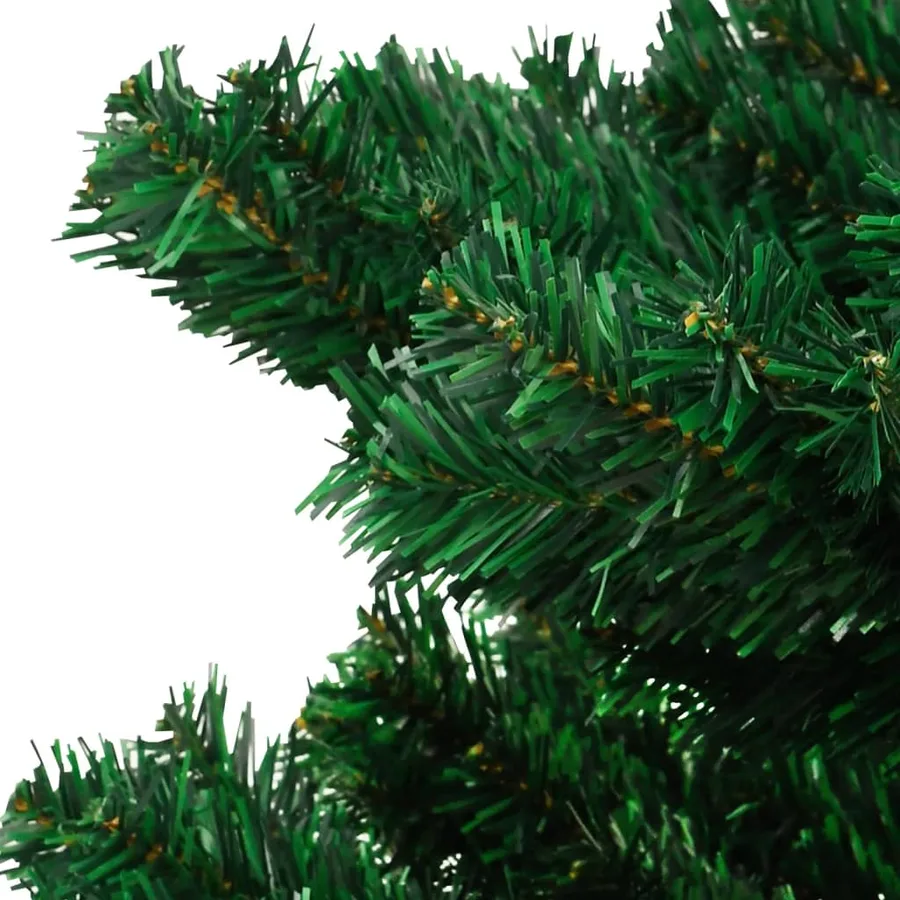 Arbre de Noël hélicoïdal pré-éclairé avec pot vert 120 cm PVC - 7