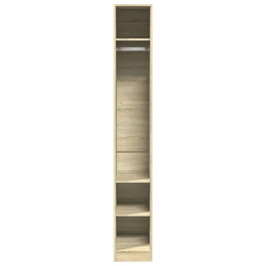 Garde-robe chêne sonoma 30x50x200 cm bois d'ingénierie - 4