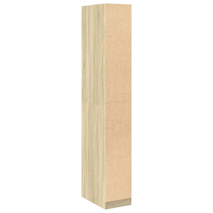 Garde-robe chêne sonoma 30x50x200 cm bois d'ingénierie - 6