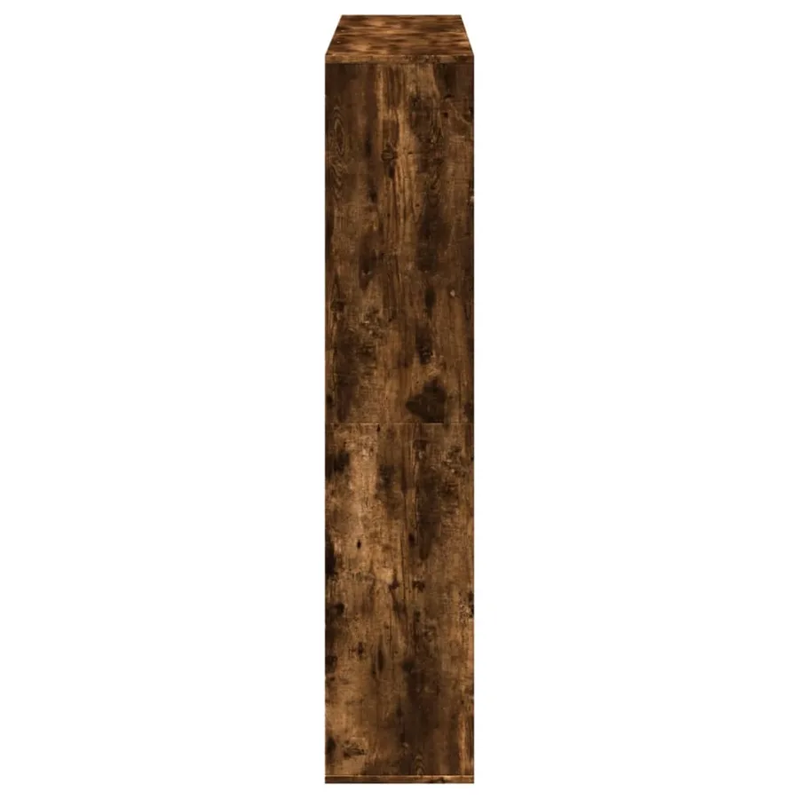 Bibliothèque chêne fumé 132x29x141,5 cm bois d'ingénierie - 6