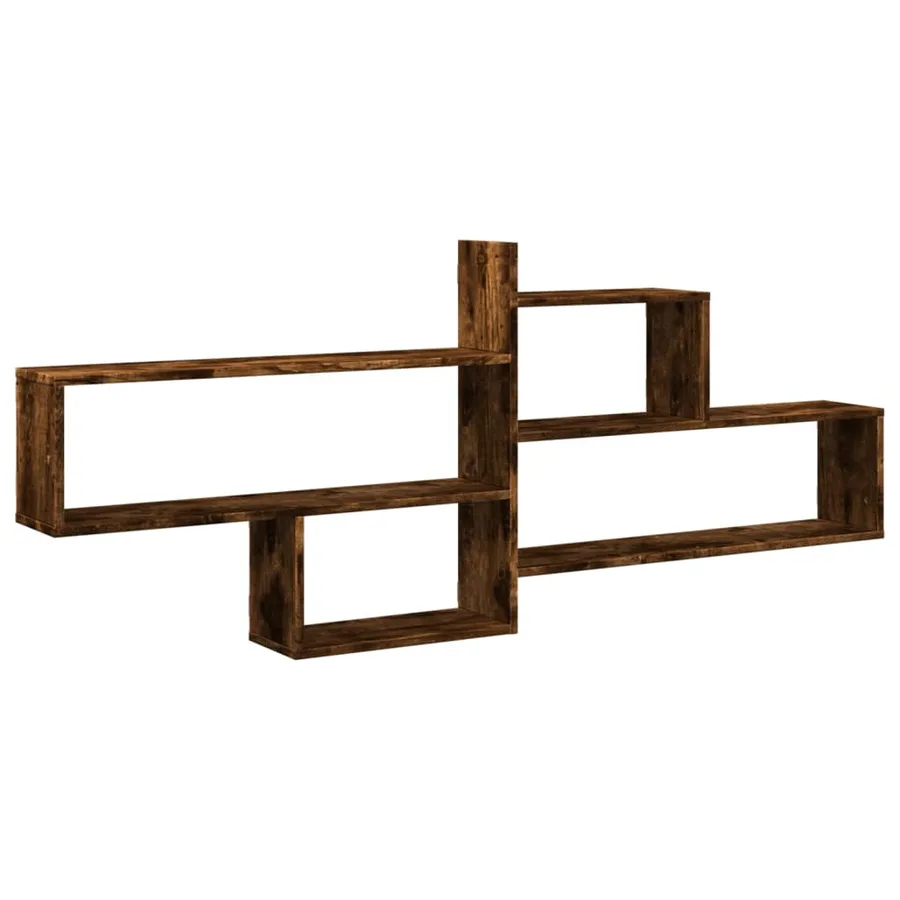 Étagère murale chêne fumé 167,5x18x68 cm bois d'ingénierie - 2