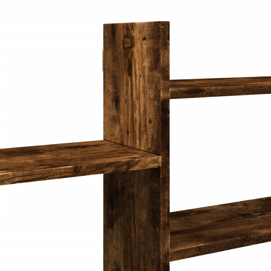 Étagère murale chêne fumé 167,5x18x68 cm bois d'ingénierie - 7