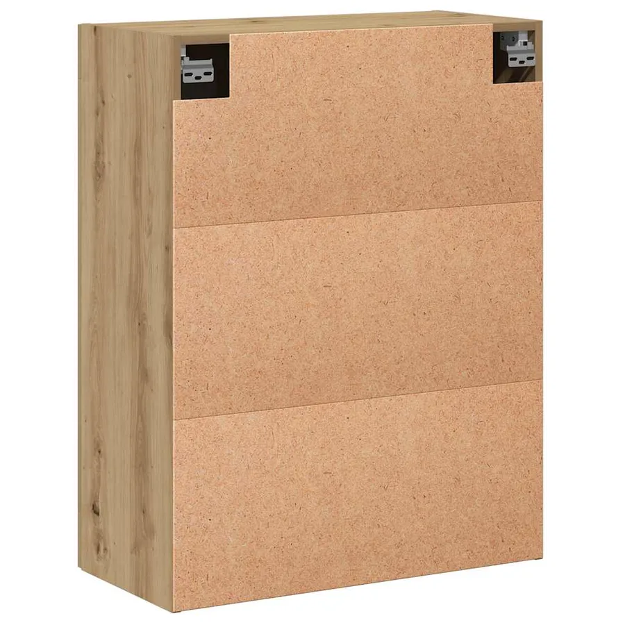 Armoire murale chêne artisanal 69,5x34x90 cm bois d'ingénierie - 6