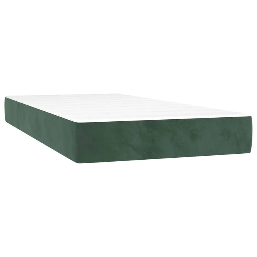 Matelas à ressorts ensachés 100 x 220 cm Vert foncé - 2