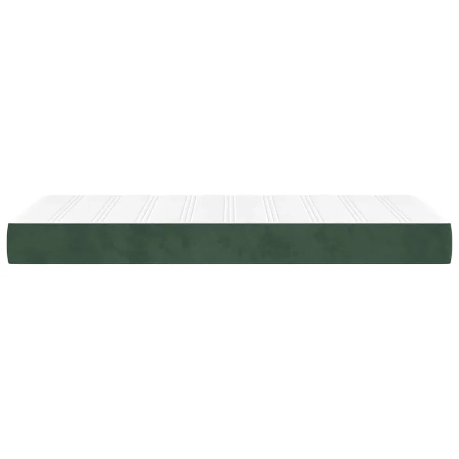 Matelas à ressorts ensachés 100 x 220 cm Vert foncé - 4