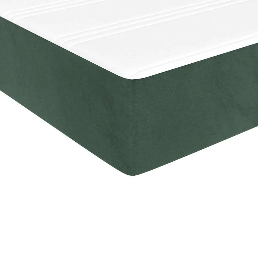 Matelas à ressorts ensachés 100 x 220 cm Vert foncé - 5