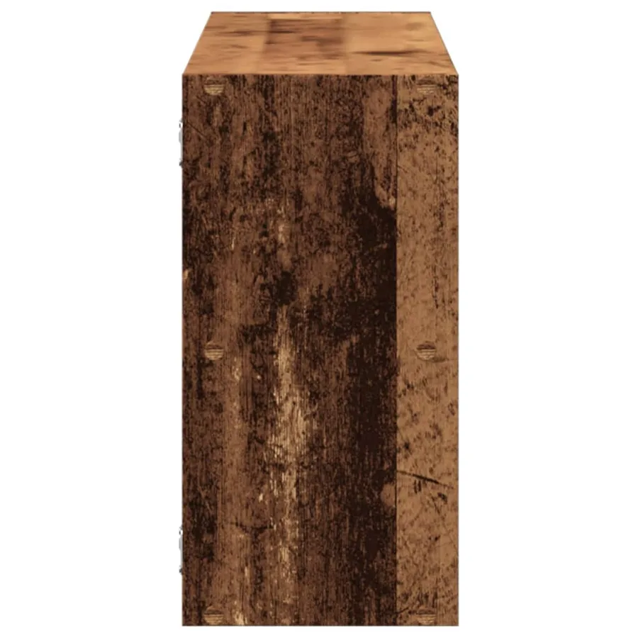 Étagère murale vieux bois 100x25x50 cm bois d'ingénierie - 5