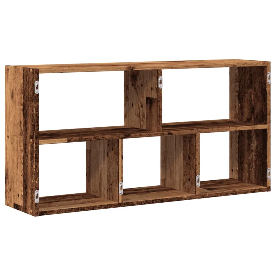 Étagère murale vieux bois 100x25x50 cm bois d'ingénierie - 6