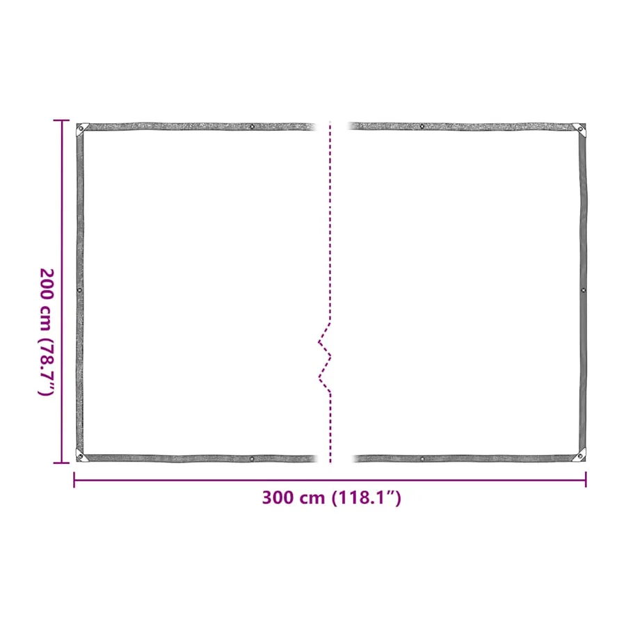 Housse de protection plantes avec œillets 2x3 m polyéthylène - 10