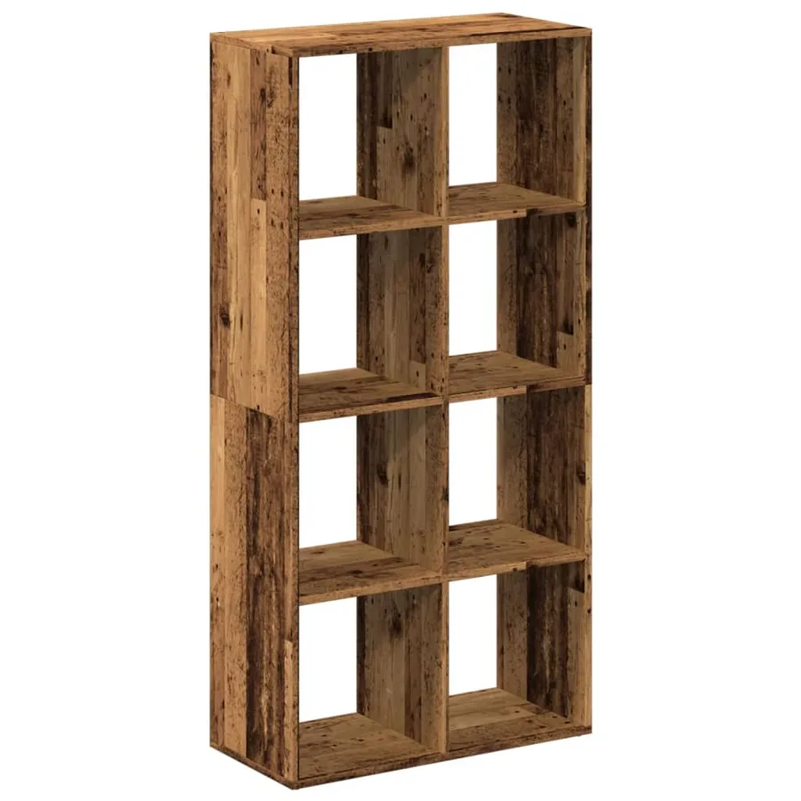 Étagère séparatrice de pièce vieux bois 69,5x29x137,5 cm - 2