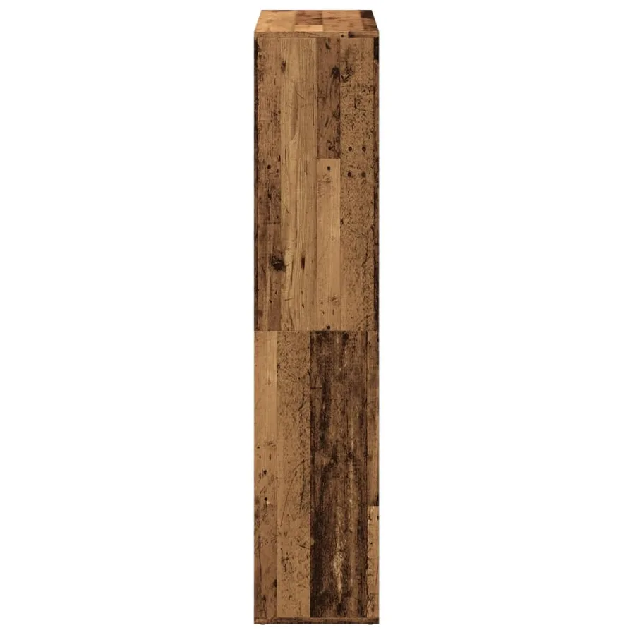Étagère séparatrice de pièce vieux bois 69,5x29x137,5 cm - 7