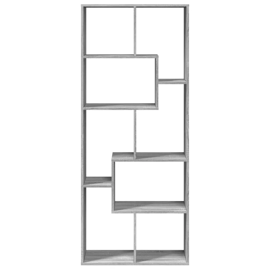 Étagère séparatrice de pièce sonoma gris 67x25x161,5 cm - 5
