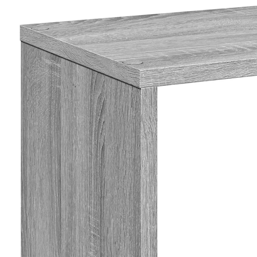 Étagère séparatrice de pièce sonoma gris 67x25x161,5 cm - 9