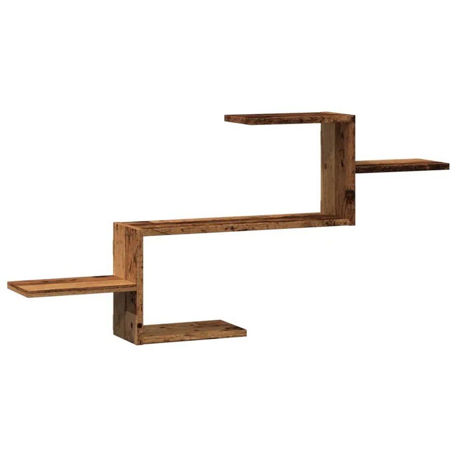 Étagère murale vieux bois 104x15x49 cm bois d'ingénierie - 2