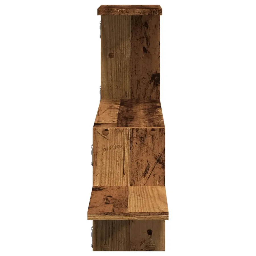Étagère murale vieux bois 104x15x49 cm bois d'ingénierie - 5