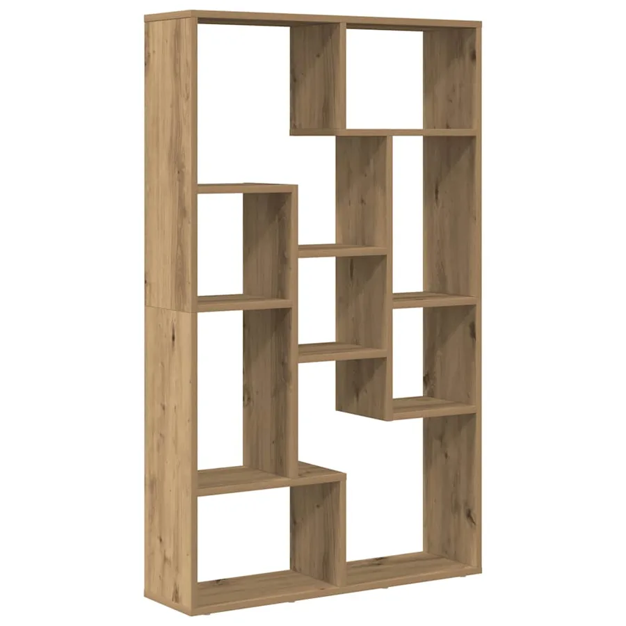 Bibliothèque chêne artisanal 72x20x120,5 cm bois d'ingénierie - 2
