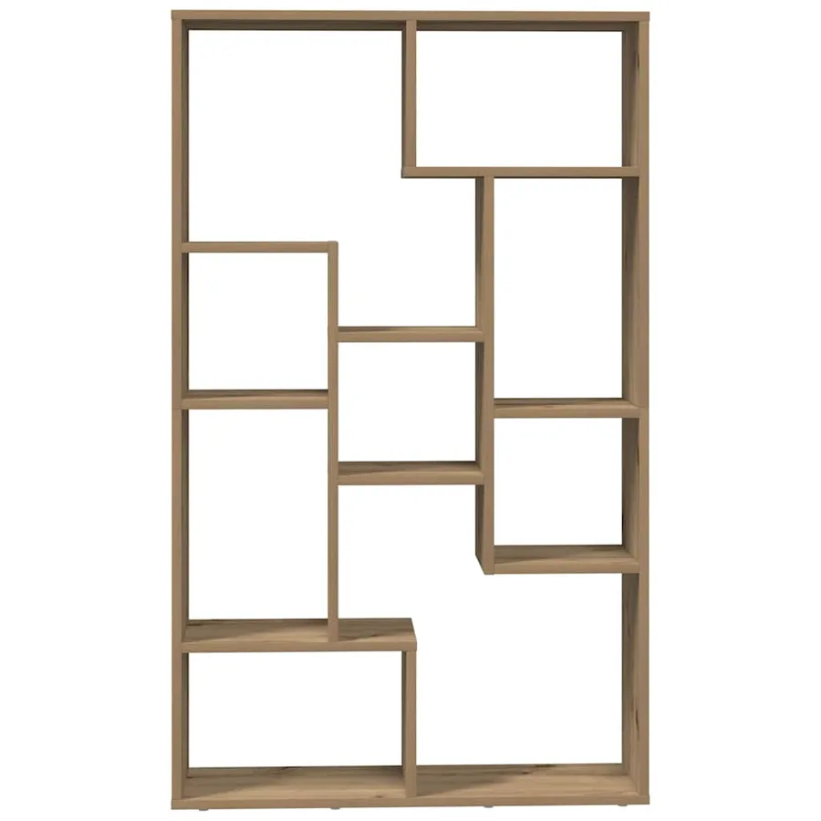 Bibliothèque chêne artisanal 72x20x120,5 cm bois d'ingénierie - 5