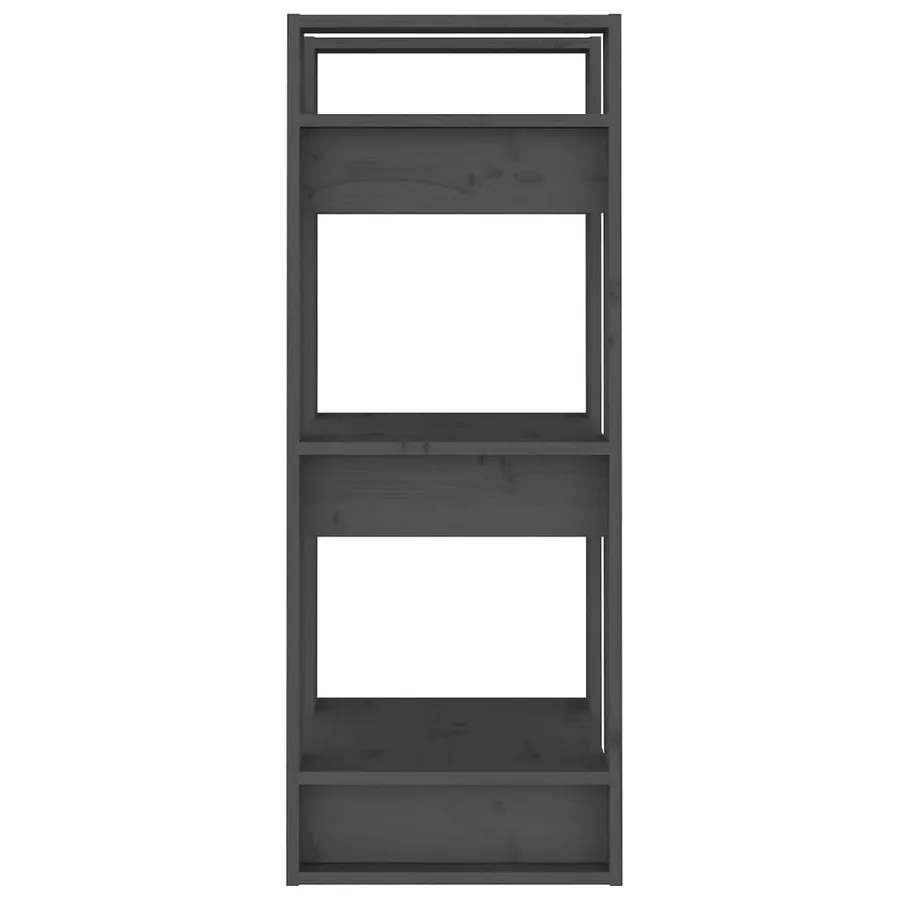 Bibliothèque/Séparateur de pièce Gris 41x35x91 cm Pin solide - 4