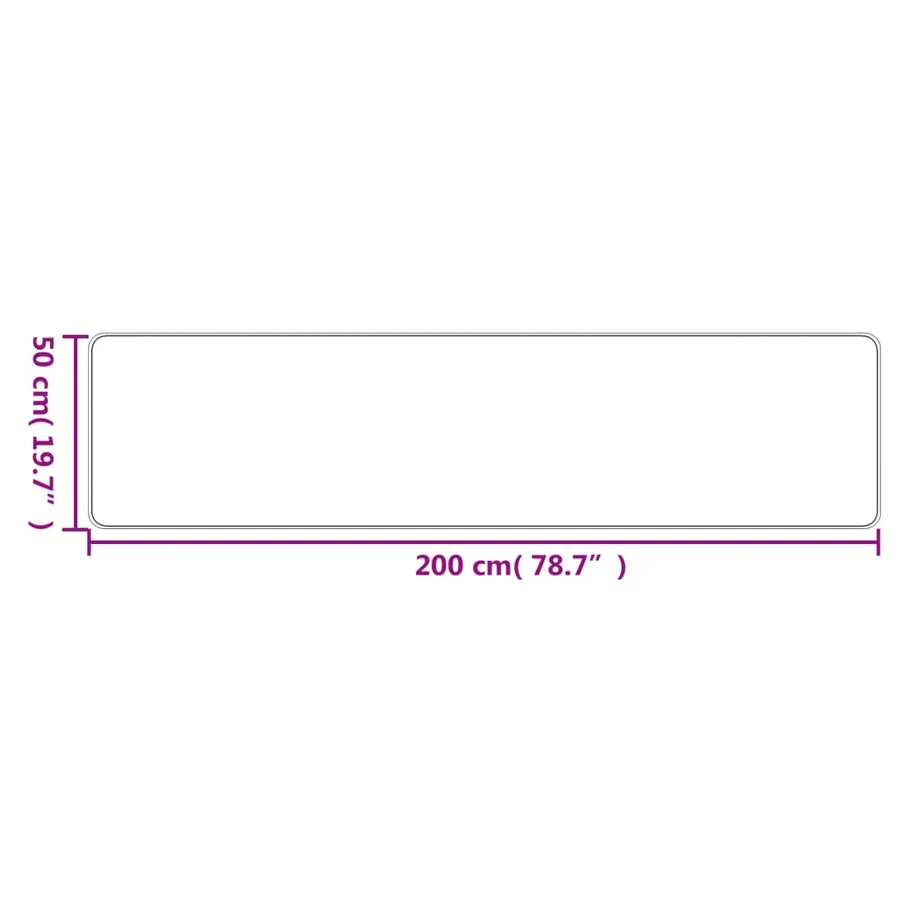 Tapis de couloir aspect sisal anthracite 50x200 cm - 6