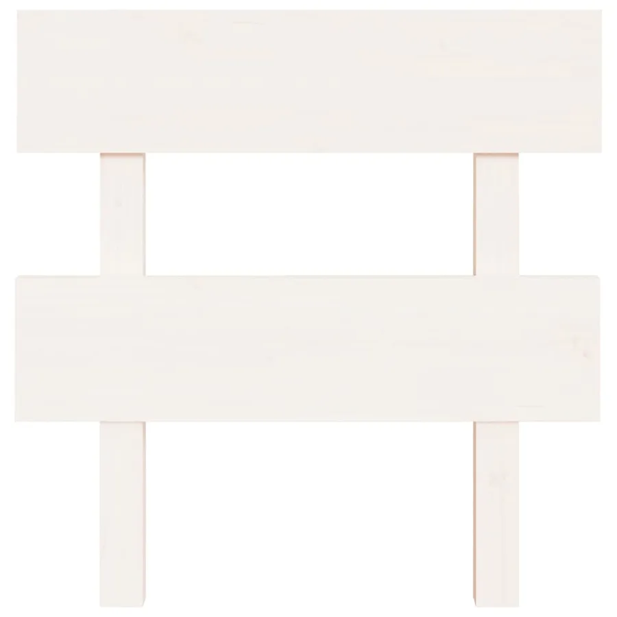 Tête de lit Blanc 103,5x3x81 cm Bois massif de pin - 3
