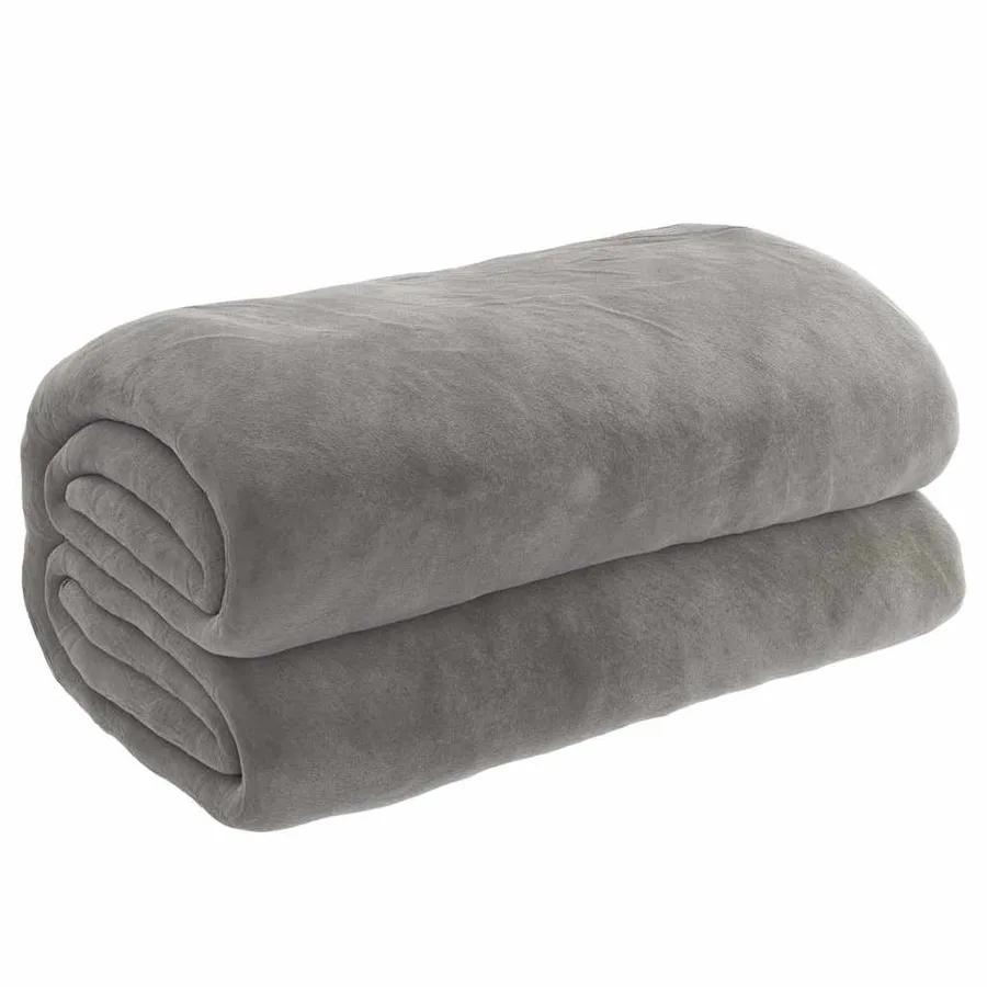 Couverture lestée avec housse Gris 138x200 cm 10 kg Tissu - 2