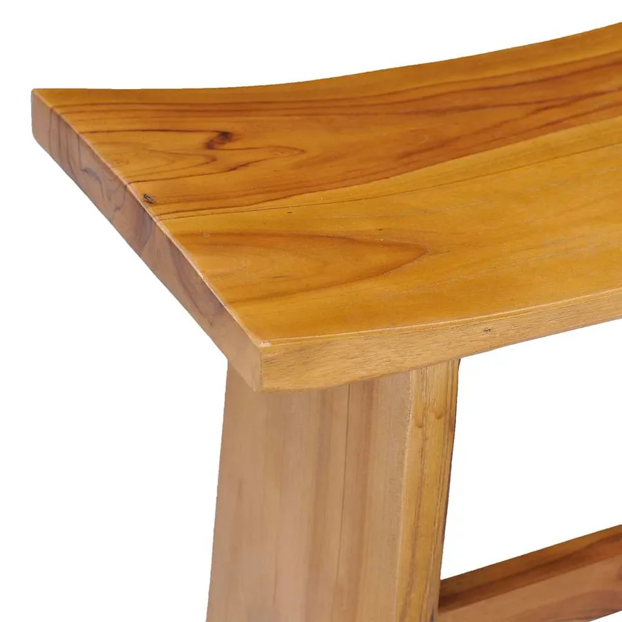 Tabouret Bois de teck massif - 5