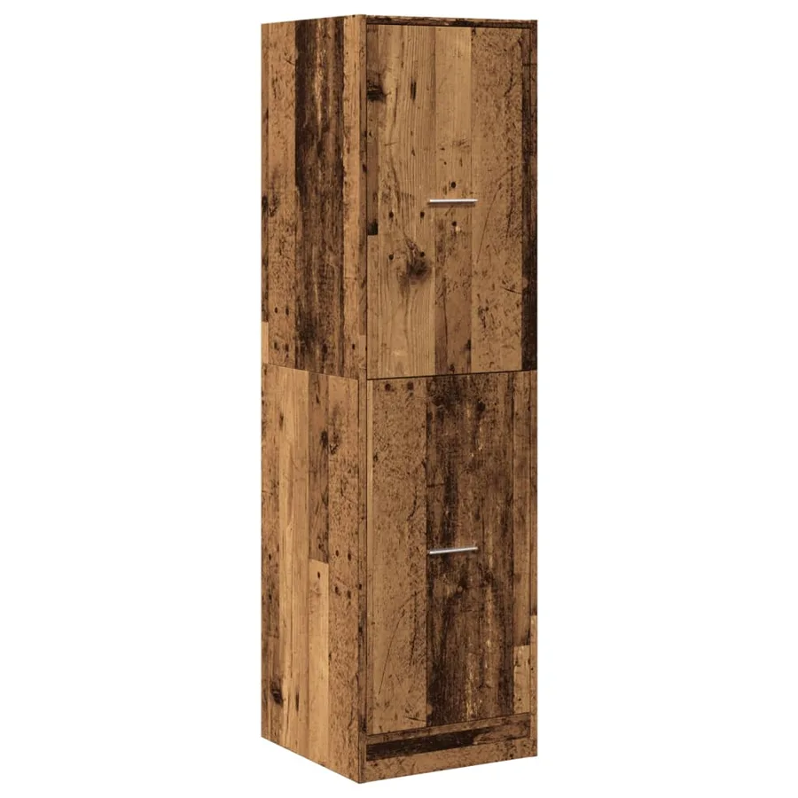 Armoire d'apothicaire vieux bois 40x41x144,5 cm bois ingénierie - 4