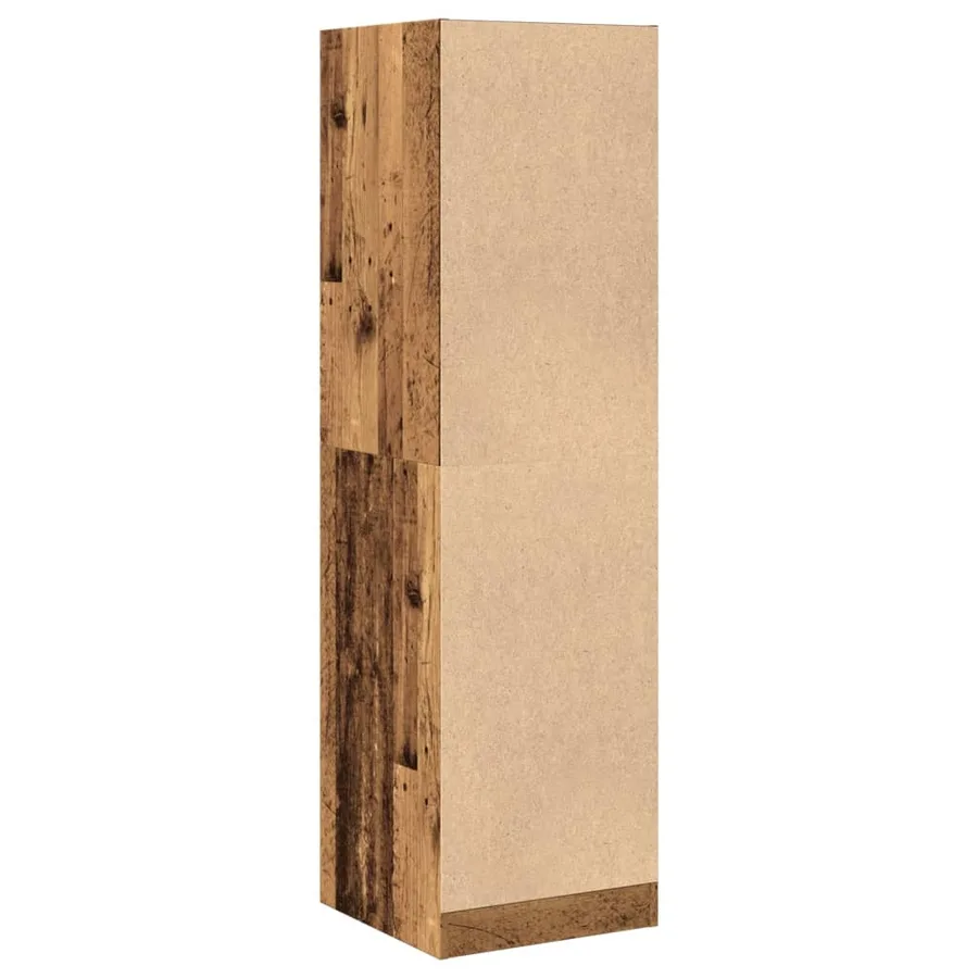 Armoire d'apothicaire vieux bois 40x41x144,5 cm bois ingénierie - 6
