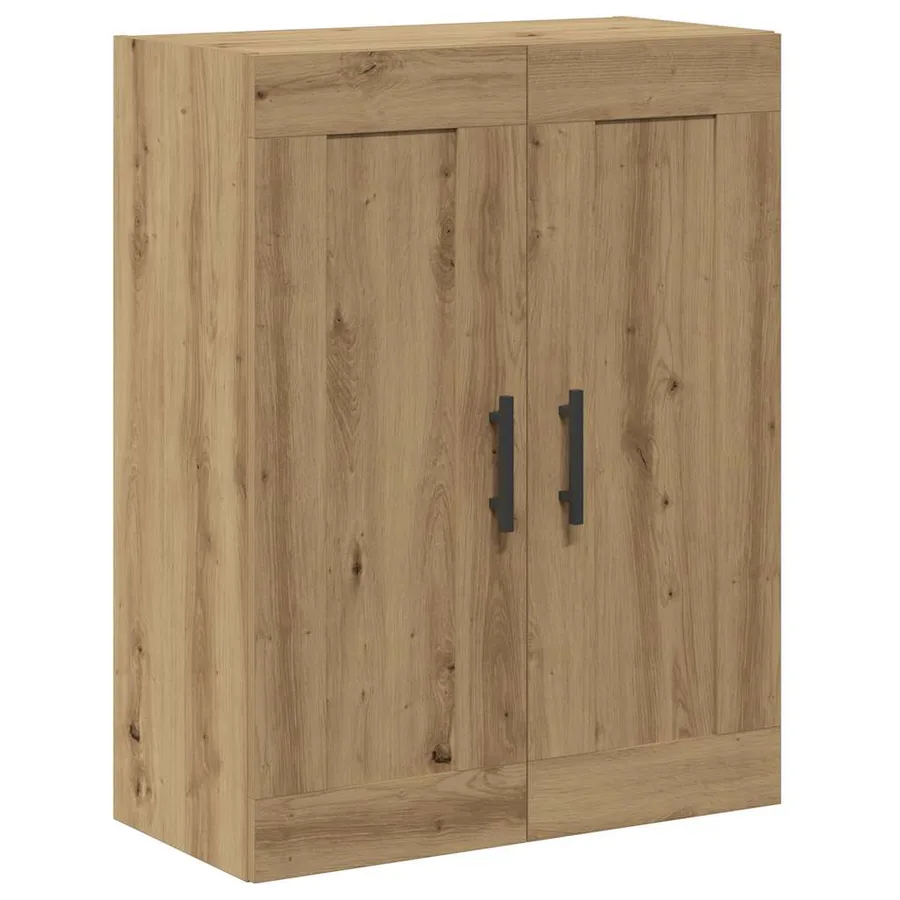 Armoire murale chêne artisanal 69,5x34x90 cm bois d'ingénierie - 2