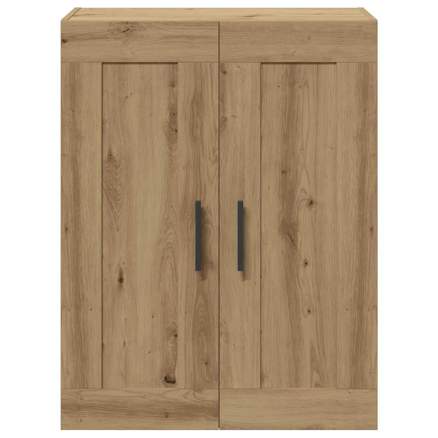 Armoire murale chêne artisanal 69,5x34x90 cm bois d'ingénierie - 4