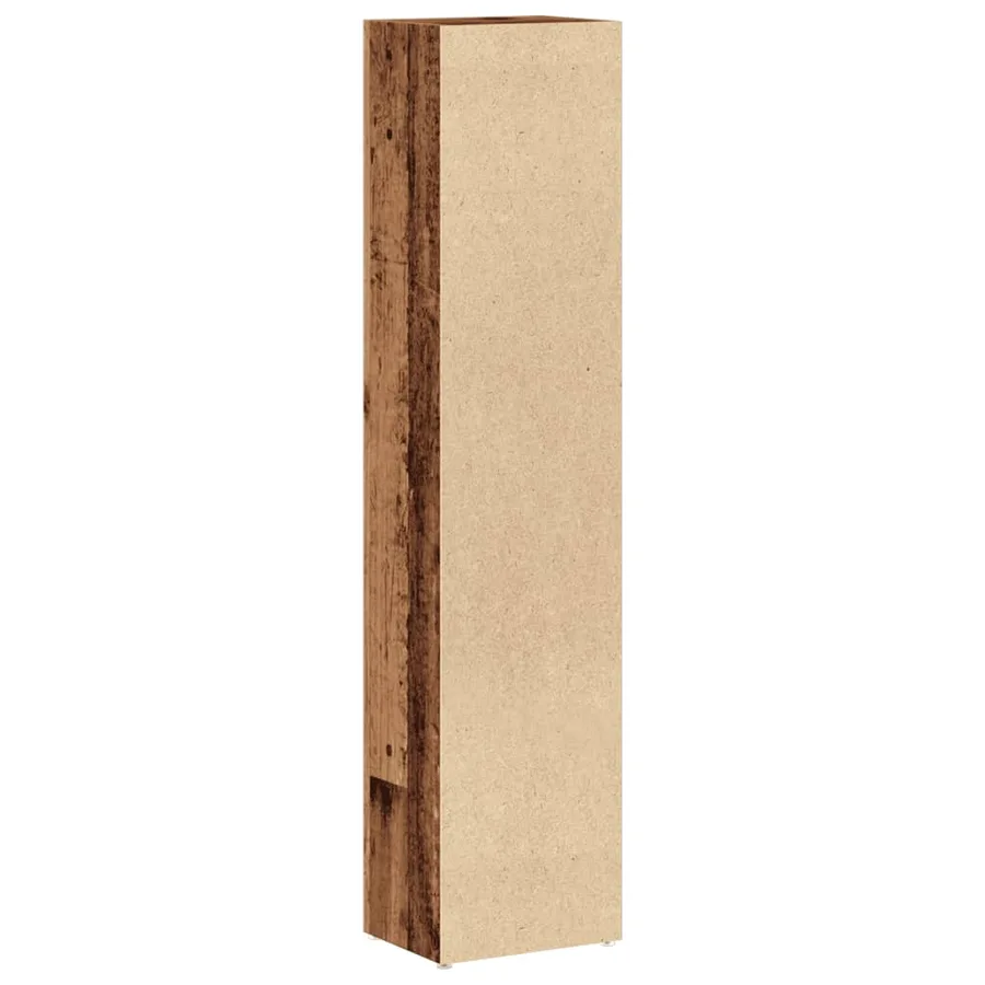 Armoires à CD 2 pcs vieux bois 21x16x93,5 cm bois d'ingénierie - 7