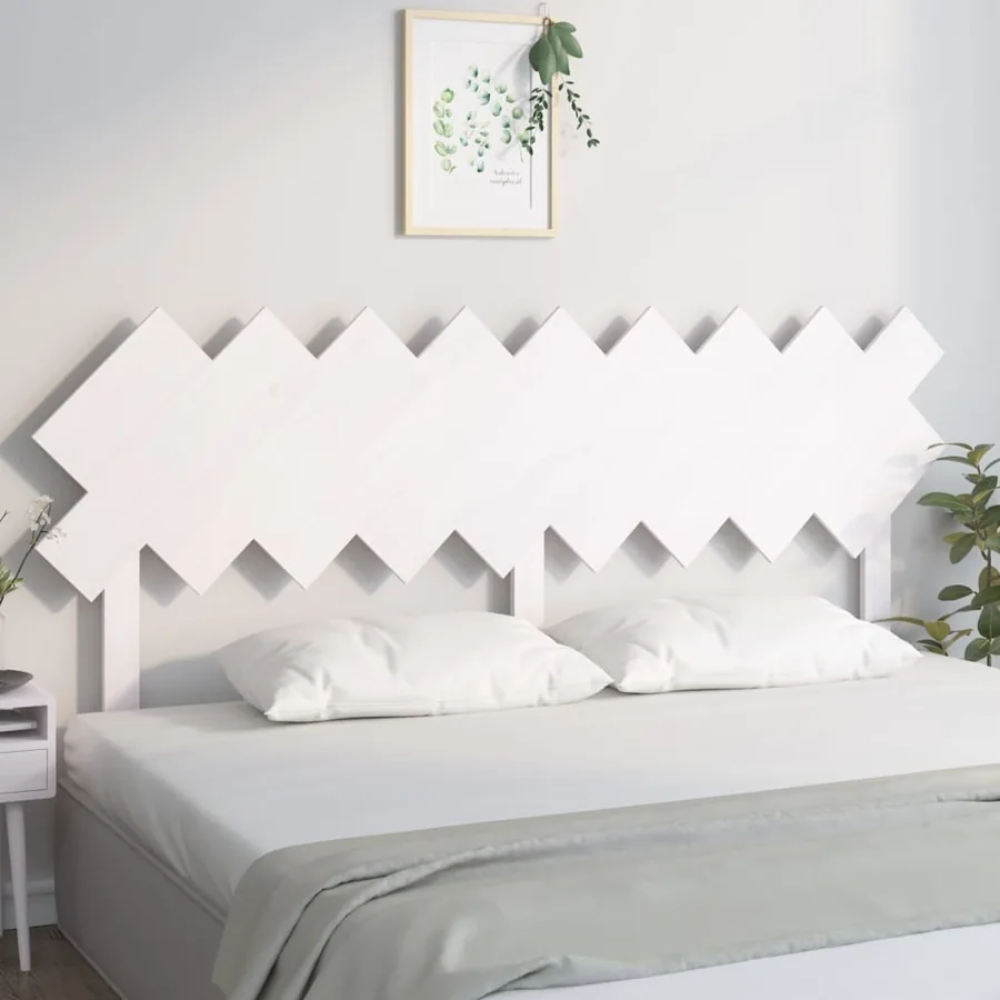 Tête de lit Blanc 178x3x80,5 cm Bois massif de pin