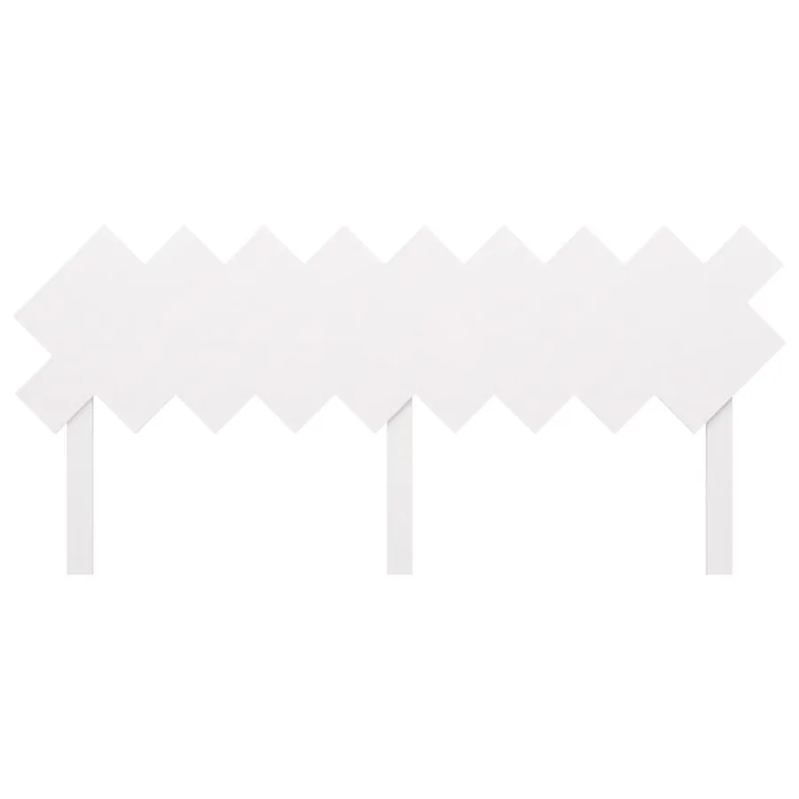 Tête de lit Blanc 178x3x80,5 cm Bois massif de pin - 4