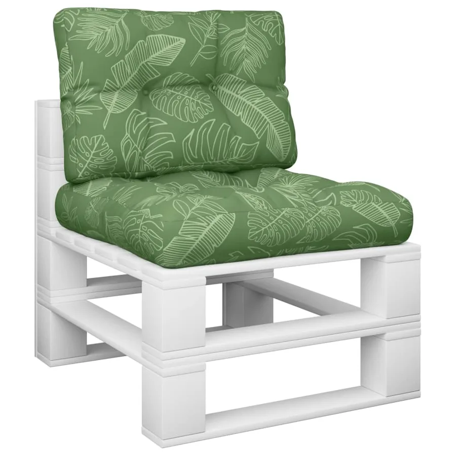 Coussins de palette lot de 2 motif de feuilles tissu - 3